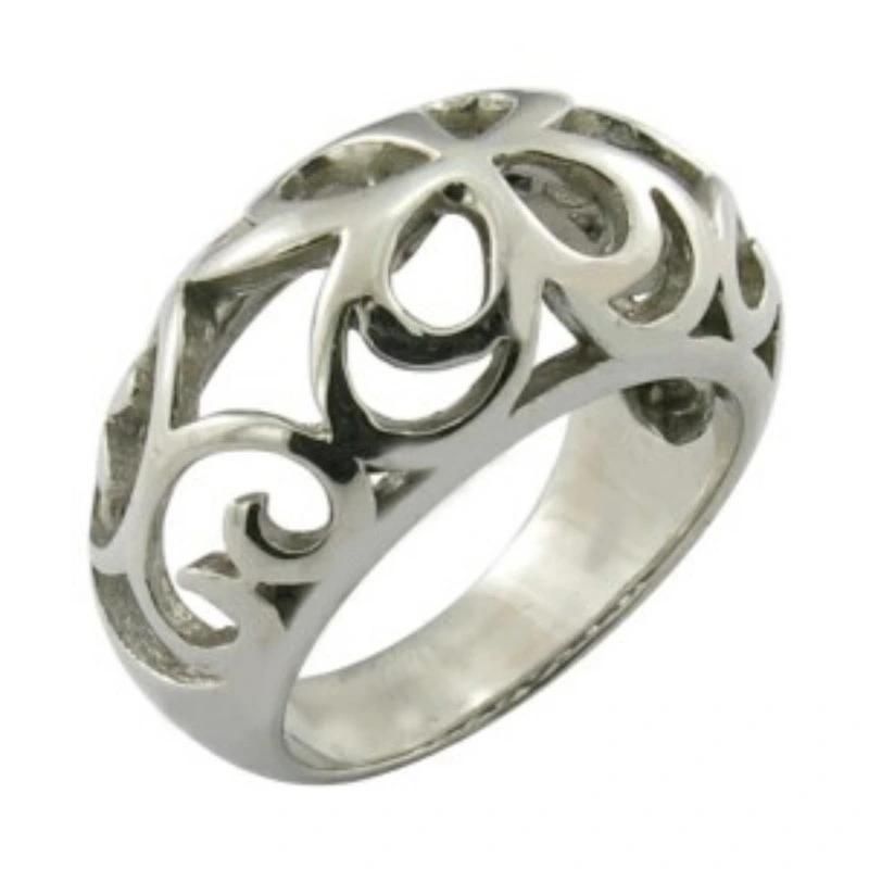 Hollow-out Ring Stainless Steel Ring