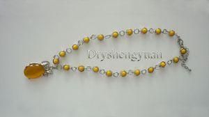 Earth Yellow Fashion Necklace (QSY-N101)