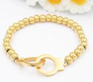 Hot Sale DIY Gold Color Small Beads Handmade Chain Bracelet
