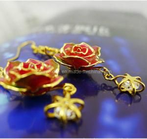 Jewelry Sets-24k Gold Rose Earring (EH049)
