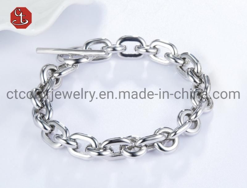High Quality 925 Sterling Silver Shining Fashion Jewelry 18K Gold Rose Plated Pave Zircon Hoop Earring