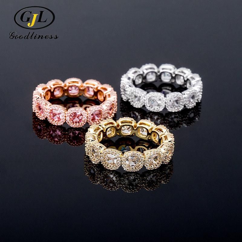 Trendy Chunky Gold Thumb Diamond Cuban Crystal Rings for Men