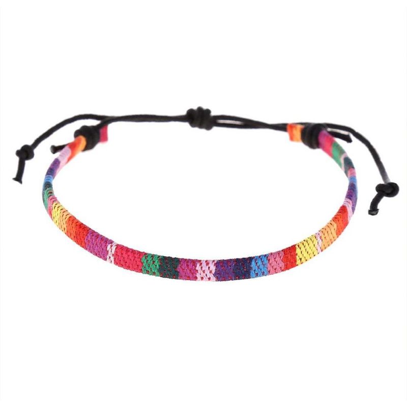 New Gay Hand-Woven Rainbow Anklet Love Is Love Gay New Foot Rope