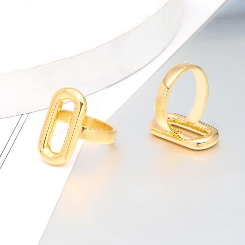 Popular Drop Shipping Knot Ring Gold Twist Women 18K Gold Plated Rings Ladies Sets for Sale