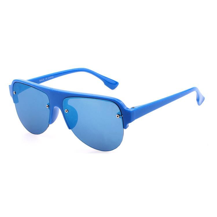Rim PC Frame Blue Color with Mirror Kids Sunglasses