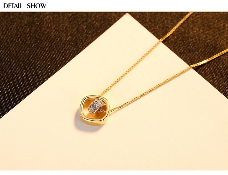 Shining Bling Cubic Zircon Clavicle Chain Pendant Necklace