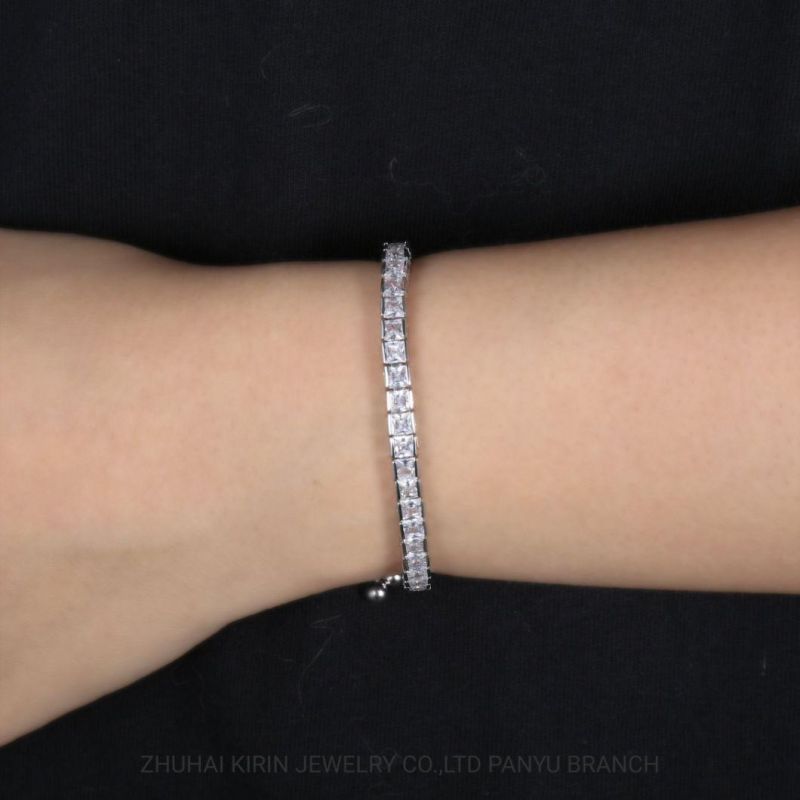 Customized Production Adjust Chain 9K, 10K, 14K, 18K White Gold & Diamond Bracelet Jewelry Jewellery