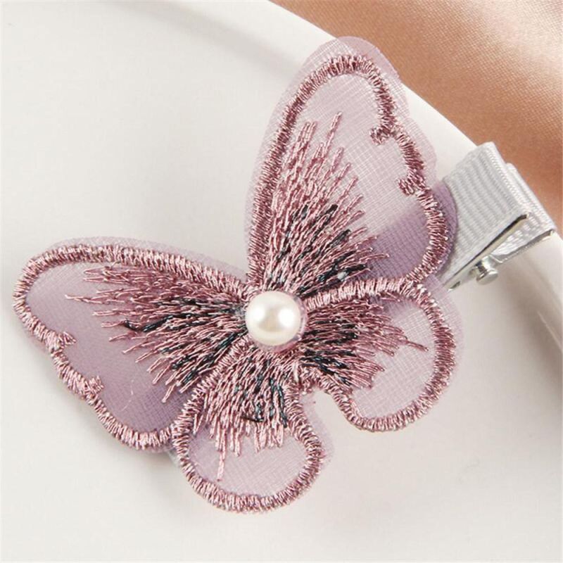 Dgirls Beauty Tools Butterfly Peanut Shape Fashion Hair Clip