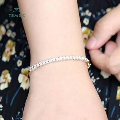 Tembo Star Jewelry 18K White Gold Hpht Pear Shape Lab Grown Diamond Tennis Bracelet Buyer