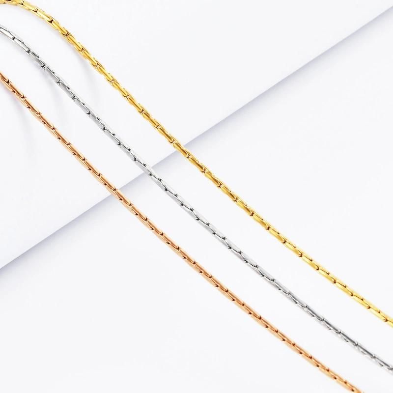 Popular Stainless Steel Round Wire Cable Boston Chain for Beaded Necklace Bracelet Design