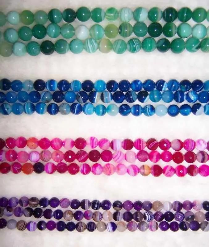 Semi Precious Stone Crystal Bead Fashion Agate Charming Jewellery (ESB01703)