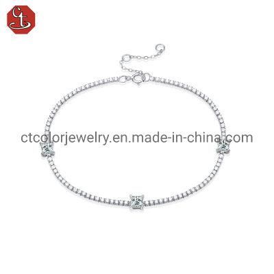 925 Sterling Silver Bracelet Moissanite Diamond bangle Fashion Jewelry for women