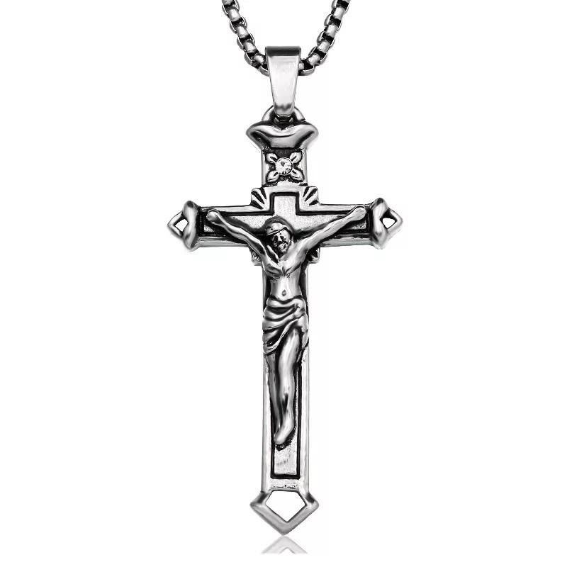 Stainless Steel Pendant Jesus Christian Festival Commemorative Jewelry Pendant