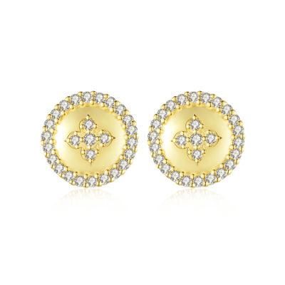 Charming 925 Sterling Silver Cubic Zirconia Mini Earrings Ear Studs