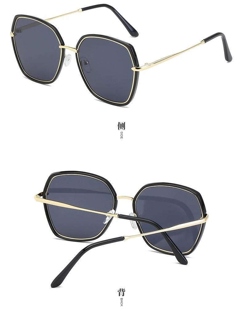 Retro Cat Eye Glasses Frames for Women Fashion Designer Metal Frame Eyeglasses Luxury Brand Big Frame Men′s Glasses 2020