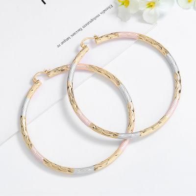 2020 Fashion Joyeria Custom 18K Gold Plated Simple Hoop Earring Designs Jewelry for Woman