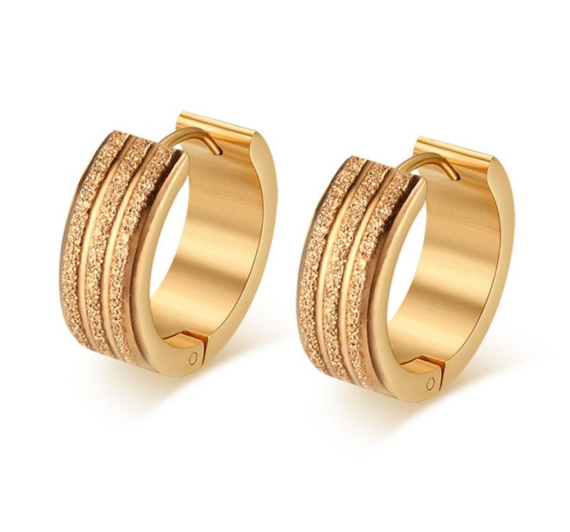 Fashion Jewelry Earrings Wholesale Stainless Steel Plating Gold Earrings Temperament Earrings Er9220