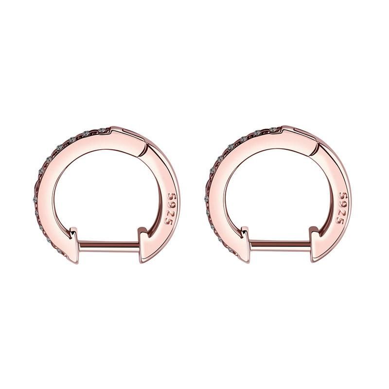 Geometry Micro Zircon Simple Brass S925 Silver Earring Jewelry