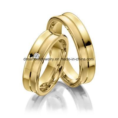 Factory Wholesale Wedding Ring with CZ Stones Jewelry Set for Couples