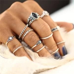 12PCS Fashion Vintage Punk MIDI Rings