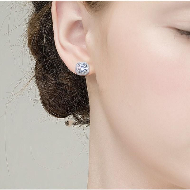 Hot Sale Real Pure 925 Sterling Silver Earring Woman Jewelry