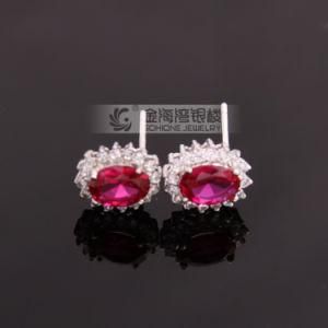 4 Prong Basket Set Round Brilliant CZ Stud Earring