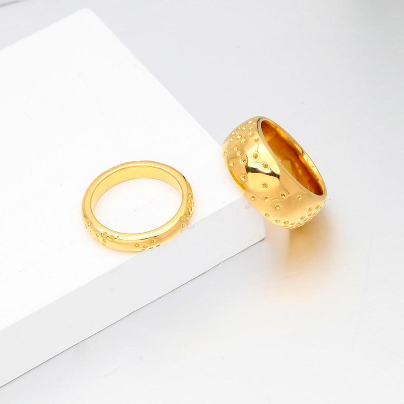 Fashion Rings for Women Gold Color Geometric Circle Ring Friend Gifts Fashion Jewelry