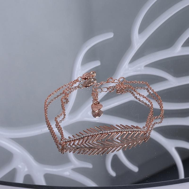Fashion Accessories Gold Plated AAA Shining CZ Moissanite Lab Diamond Luxury Elegant Fashion Jewelry Bracelet