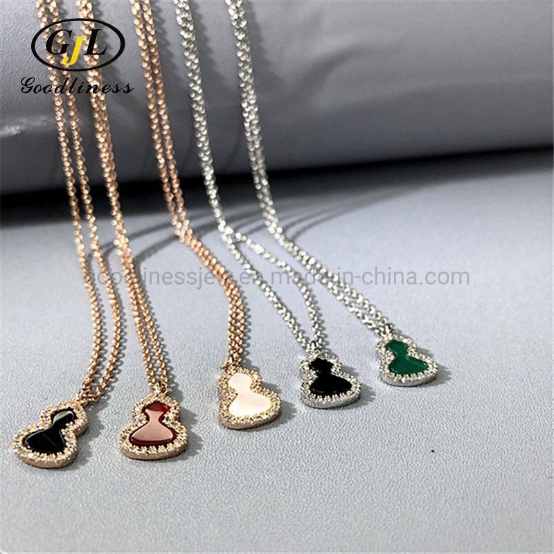Rose Gold Plated with Shell Acrylic Jewelry Luxury Necklace Jewelry