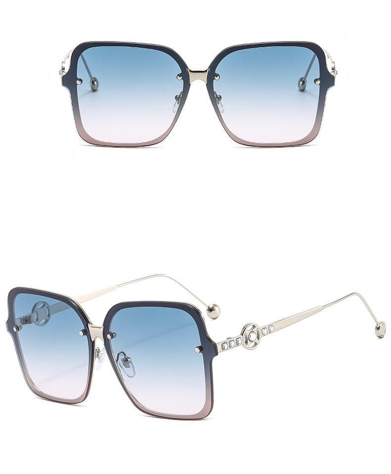 2022 Hot Sale! ! ! ! ! ! Square Metal Diamond Brand Sunglasses