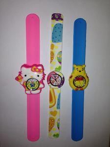 High Quality Promotional 3D Silicon Watch Slap Wristband (SB-D0028)