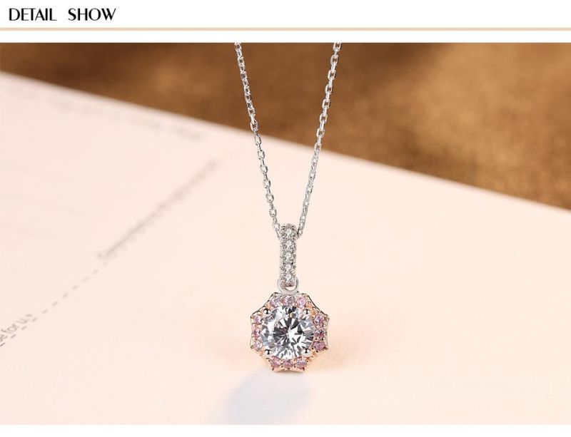 Sterling Sliver 925 Fashion Jewelry Micro Zircon Necklace