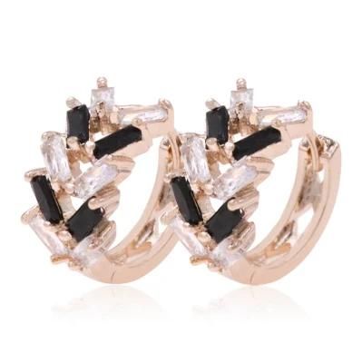 Delicate Fashion Small Circle CZ Earrings Ladies Jewellery