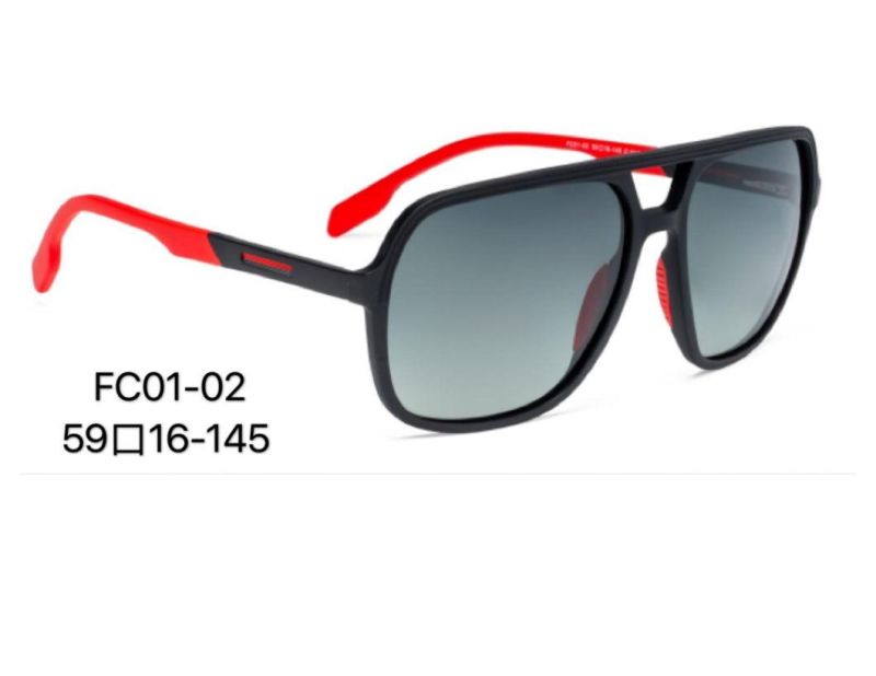 New 2022 Factory Designer Trendy Black Sunglasses UV400 Shades Tr Frame Trendy Sunglasses for Man