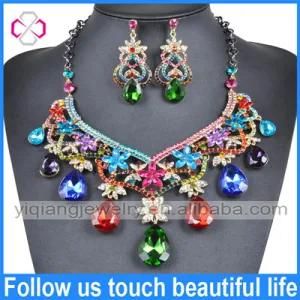 2014 New Arrival Statement Necklace Indian Jewelry Set for Wedding