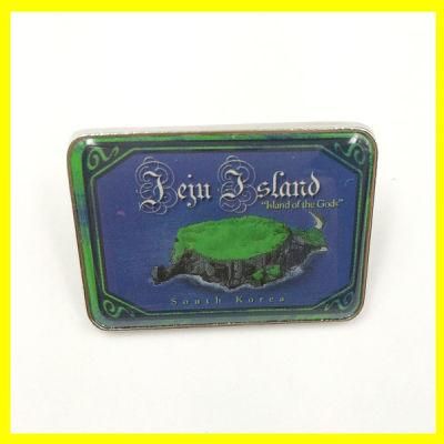 Silver Plated Geographical South Korea Travelling Lapel Pin