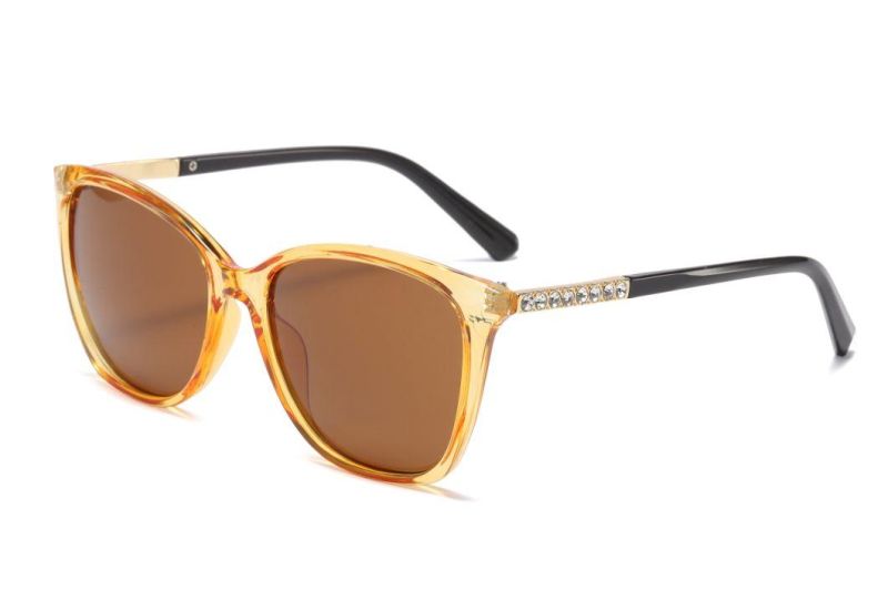 Classic Style Rhinestone Decorative Temple Fahsionable Sunglasses