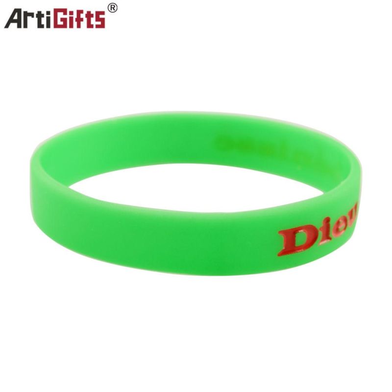 Silicon Bracelet with Customized Logo and Color