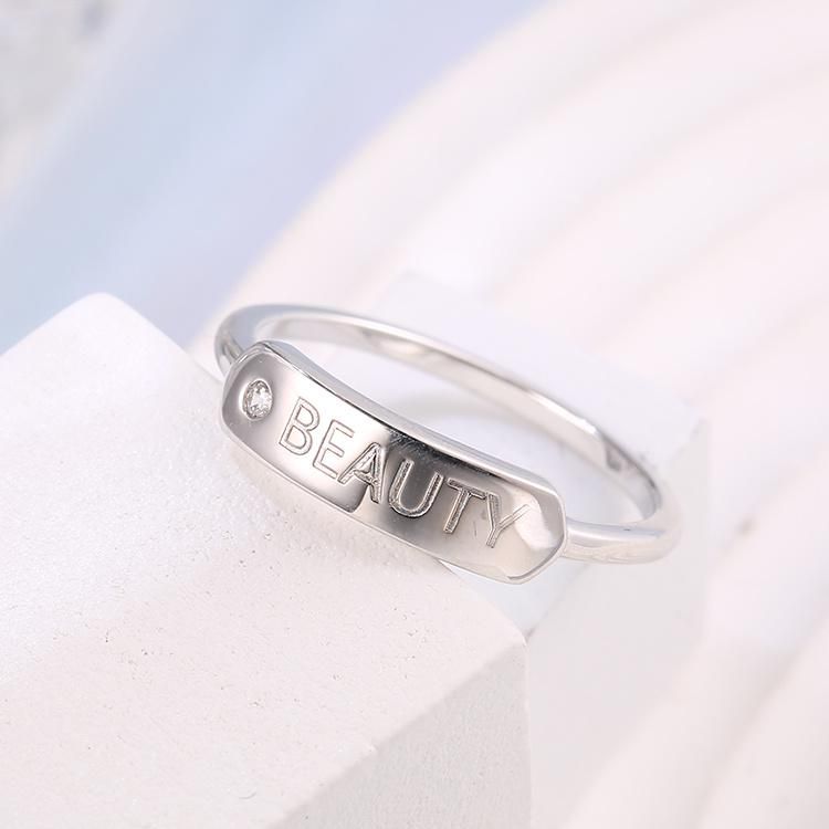 Fashion Jewelry Beauty 925 Silver Fashion Accessories Hip Hop Jewellery Factory Wholesale Trendy 2022 Elegant Ring