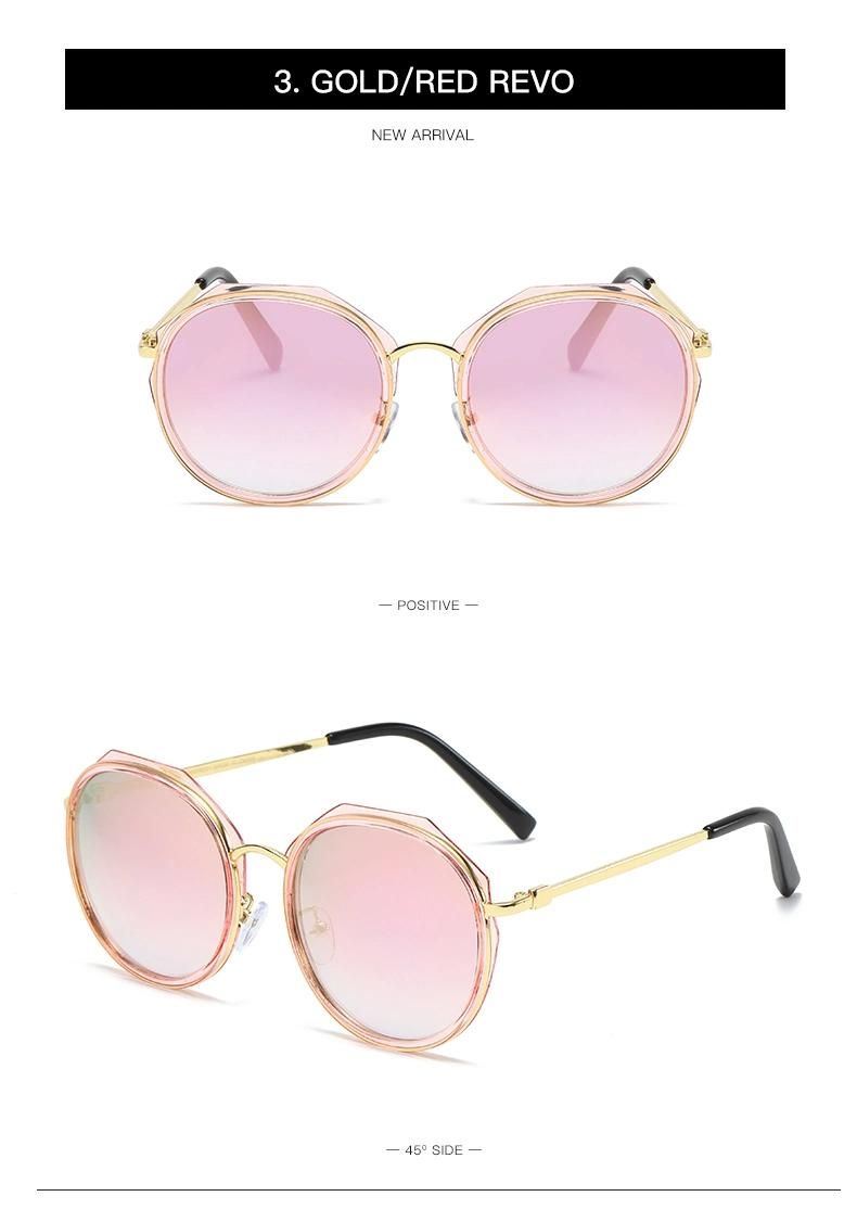 Hot Trendy Products Customized Retro Metal Round Womens Sunglasses Trendy