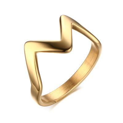 Logo Letter M Ring Stainless Steel Simple Custom Design Cheap Ring