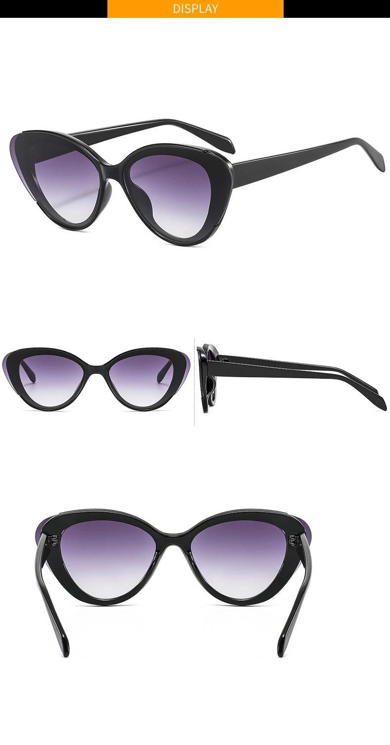 2022 New Style Fashion Cat Eye Small Frame Plastic Sunglass