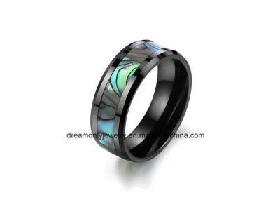 Colorful Ceramic Ring Shell Inlay