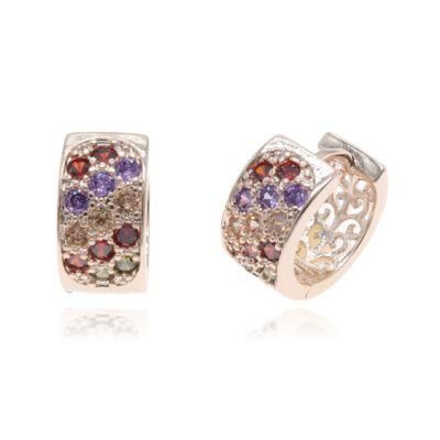 Indian Jewelry Zircon Gold Plated Ladies Fashion Earrings