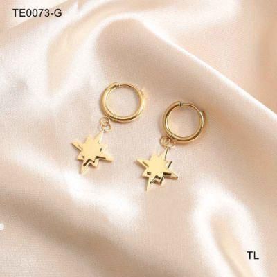 Manufacturer Custom Fashion Jewelry High Quality Jewelry Tarnish Free Water Resistant Hoop Earring Luxury Women Gold jewellery