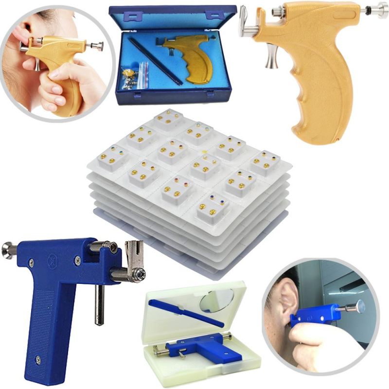 Professional Piercing Gun Kit Ear Nose Body Navel Piercing Tools