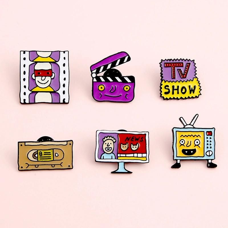 Cartoon TV Film Brooch Shirt Collar with Badge Brooch