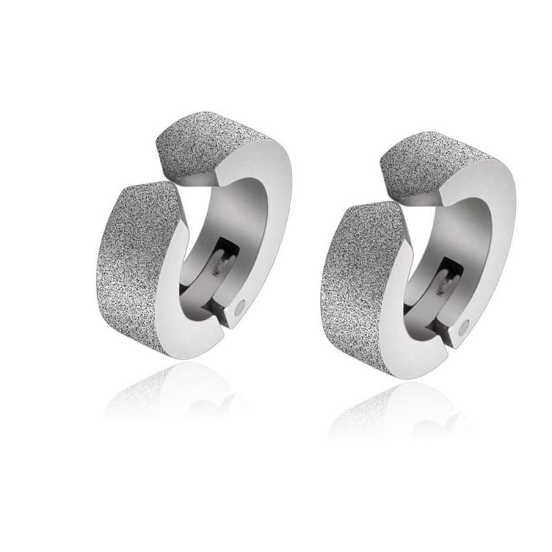 Hoop Earrings Stainless Steel Circle Round Huggies for Women Men