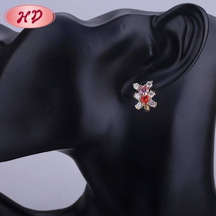 China Gift Items 18K 14K Gold Plated Wholesale Ladies Earring Jewellery