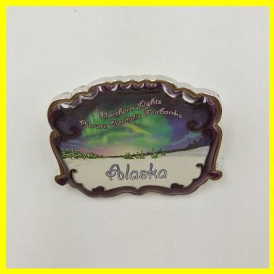 Silver Plated Top Quality Alaska Lapel Pin